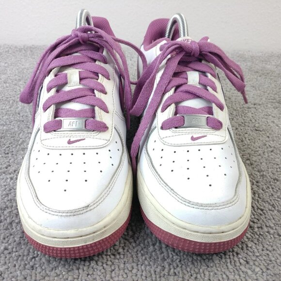 Nike Air Force 1 White Light Bordeaux Kids 6Y Shoes Low Top DH9600-101 Girls - Picture 6 of 12